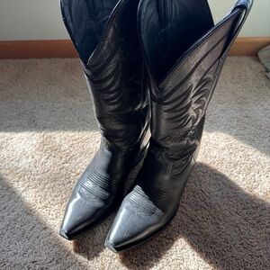 Tecovas Midnight Leather Women's Western snip -Toe Heeled Boots
